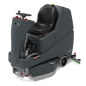 Numatic ride-on scrubber dryer TVL850/200T incl. charger and TenTec brushes red | Pack (1 piece)