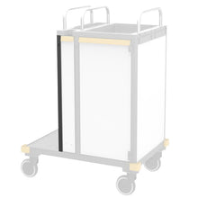 Stiall próifíl cúinne VERMOP le glas ar an taobh clé, 74 x 4 x 2 cm