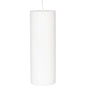 A single white pillar candle 70x200 mm made of stearin by Duni GmbH with 80 hours of burning time stands upright against a white background - a classic, environmentally friendly candle (1 piece per package).
