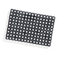 The Nölle Profi Brush rubber honeycomb mat made to measure, 2.3 cm thick rings (1 piece) from Nölle Profi Brush Brush & Paint Technology e.K. is a rectangular black non-slip mat with a grid of evenly distributed circular holes, seen from above on white.