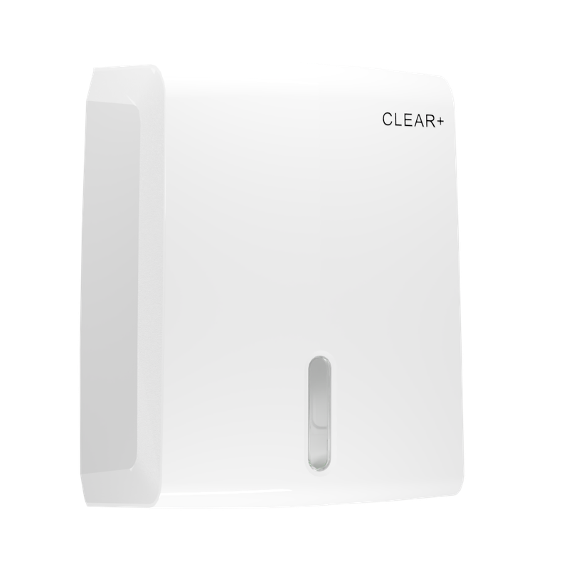 Clear+ Falthandtuchspender weiß