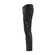 Pants with knee pockets made of Dyneema, stretch pants, black