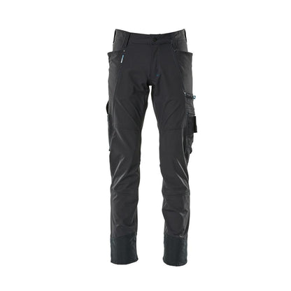 Trousers, ULTIMATE STRETCH, light weight trousers, black-blue