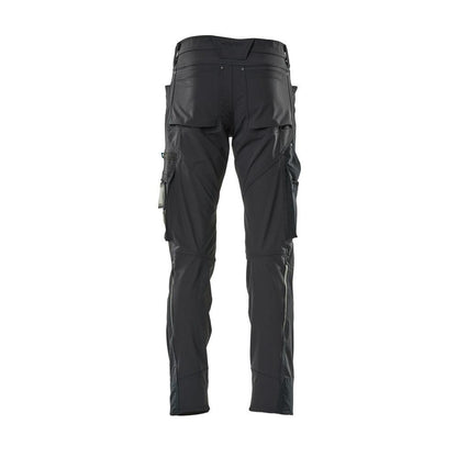 Trousers, ULTIMATE STRETCH, light weight trousers, black-blue