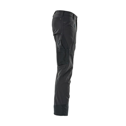 Trousers, ULTIMATE STRETCH, light weight trousers, black-blue