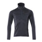 Fleece sweater with short zip microfleece jacket