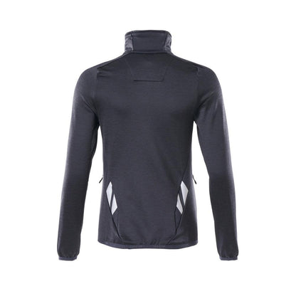Fleece sweater with short zipper, women's microfleece jacket