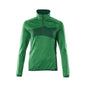 Fleece sweater with short zipper, women's microfleece jacket