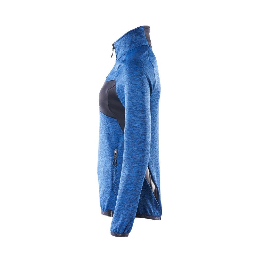 Fleece sweater with short zipper, women's microfleece jacket