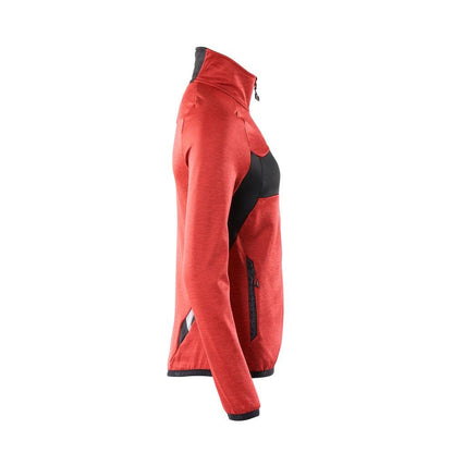 Fleece pullover with zip, women's microfleece jacket