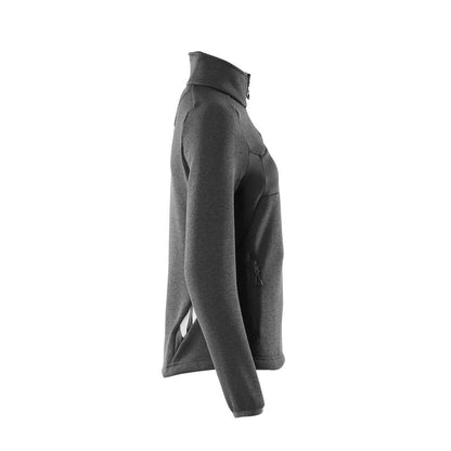 Knitted sweater with zipper, women's cardigan