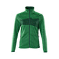 Knitted sweater with zipper, women's cardigan