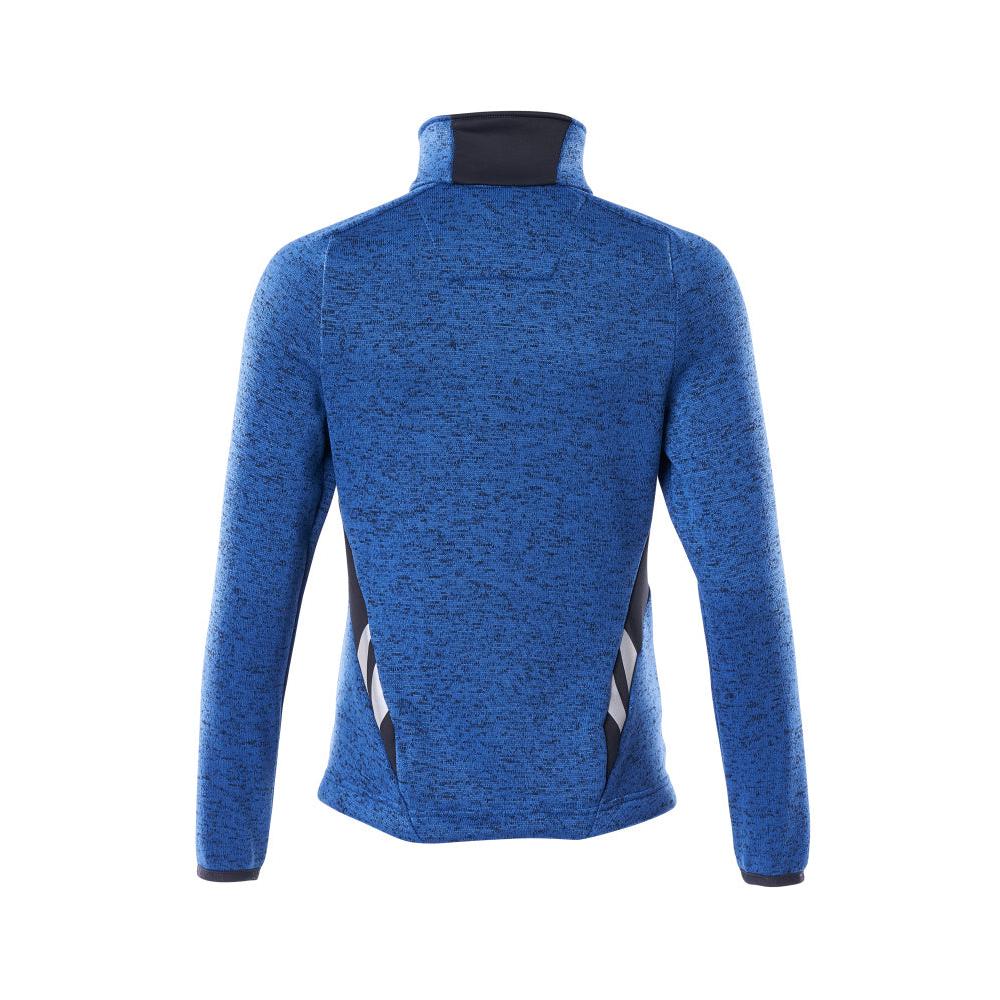 Knitted sweater with zipper, women's cardigan