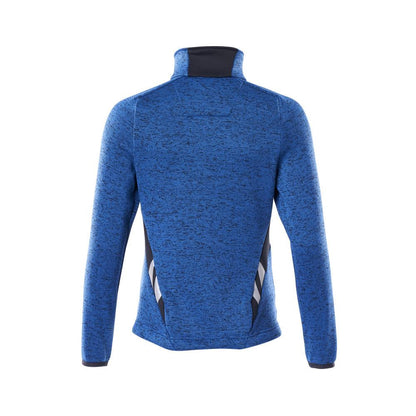 Knitted sweater with zipper, women's cardigan