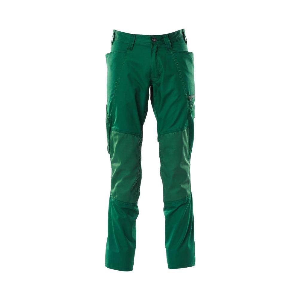 Pants with knee pockets, extra light pants, green