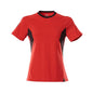 T-shirt, women's women's t-shirt, traffic red/black