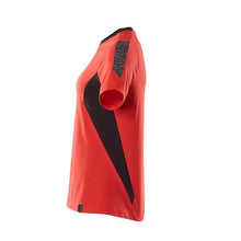 T-shirt, women's women's t-shirt, traffic red/black