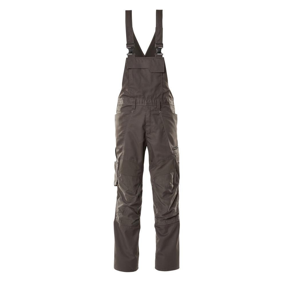 Dungarees, knee pockets, stretch inserts Dungarees, dark anthracite