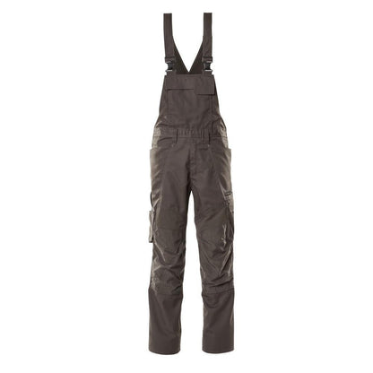 Dungarees, knee pockets, stretch inserts Dungarees, dark anthracite