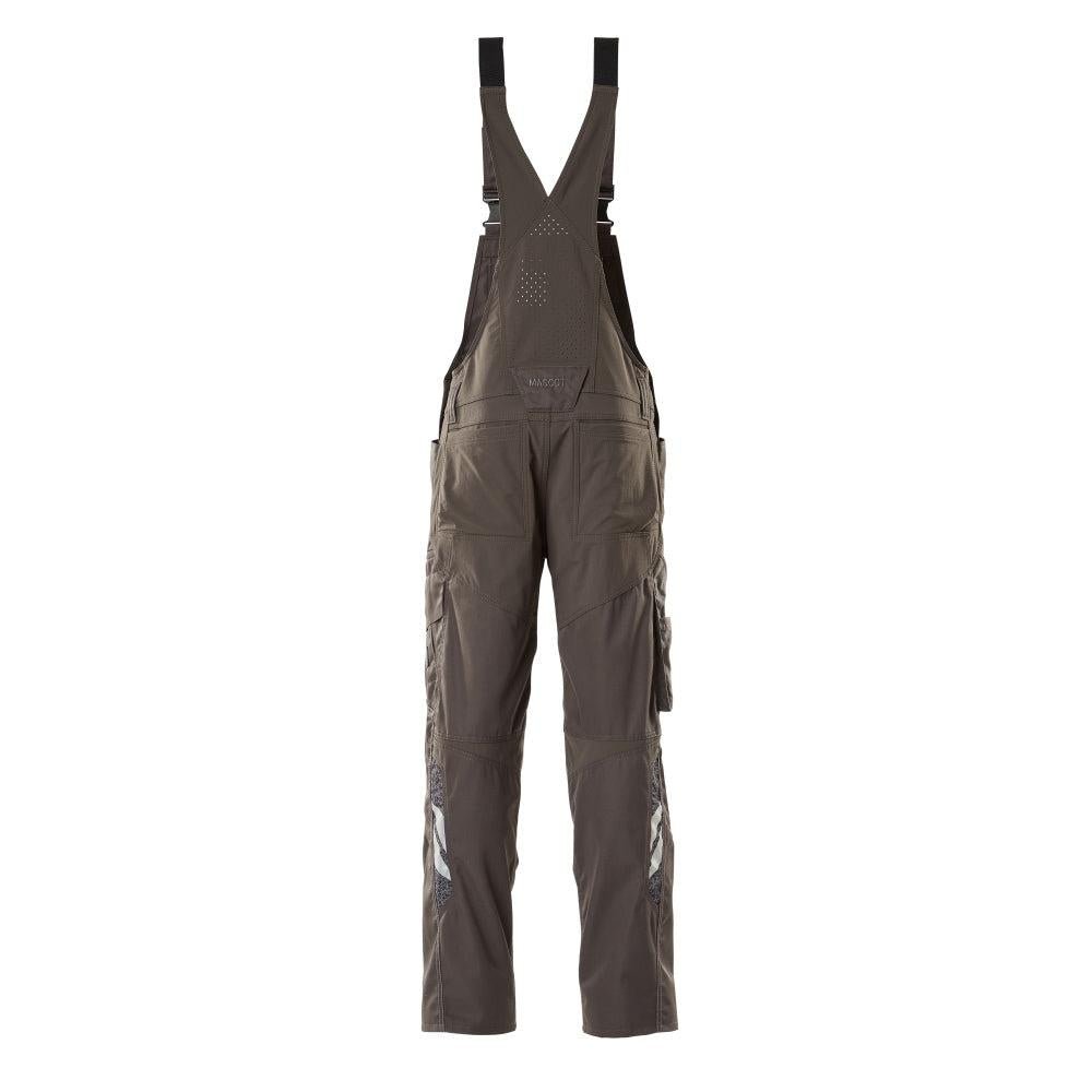 Dungarees, knee pockets, stretch inserts Dungarees, dark anthracite