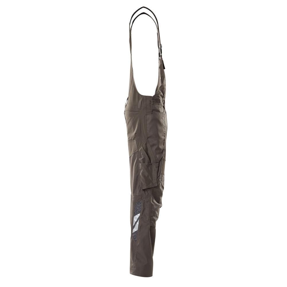 Dungarees, knee pockets, stretch inserts Dungarees, dark anthracite