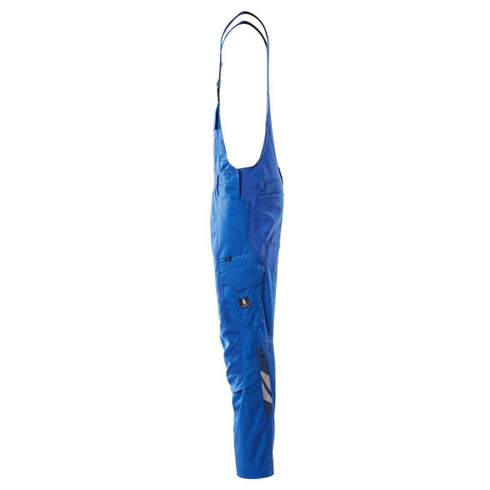 Dungarees, knee pockets, stretch inserts Dungarees, azure blue