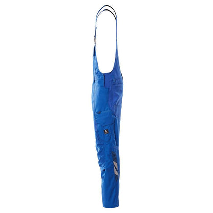 Dungarees, knee pockets, stretch inserts Dungarees, azure blue