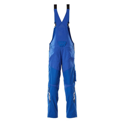 Dungarees, knee pockets, stretch inserts Dungarees, azure blue