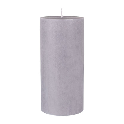 The Duni GmbH pillar candles, 100% stearin (150 x 70 mm, approx. 50h), is a tall gray cylindrical candle with a single wick in the center - ideal for those seeking eco-friendly candles.