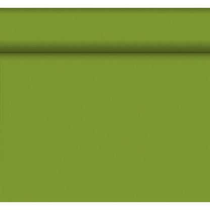 A flat green surface with a horizontal elevation at the top, reminiscent of the Dunicel table runner Tête-à-Tête 24 m x 0.4 m (20 sections) by Duni GmbH, creates a subtle shadow and divides the image into two areas.