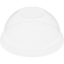 Der Duni GmbH Kuppeldeckel ohne Öffnung für 188004-6 ist ein klarer, kuppelförmiger rPET-Deckel, der sich ideal zum Abdecken von Getränke- oder Dessertbechern eignet und perfekt für Lebensmittelverpackungen ist; die Packung enthält 50 transparente Deckel.