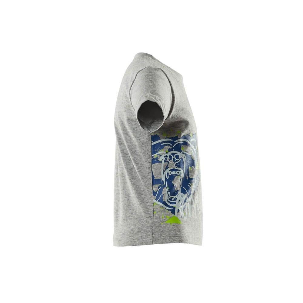 T-shirt for children, with print T-shirt for children, gray mottled