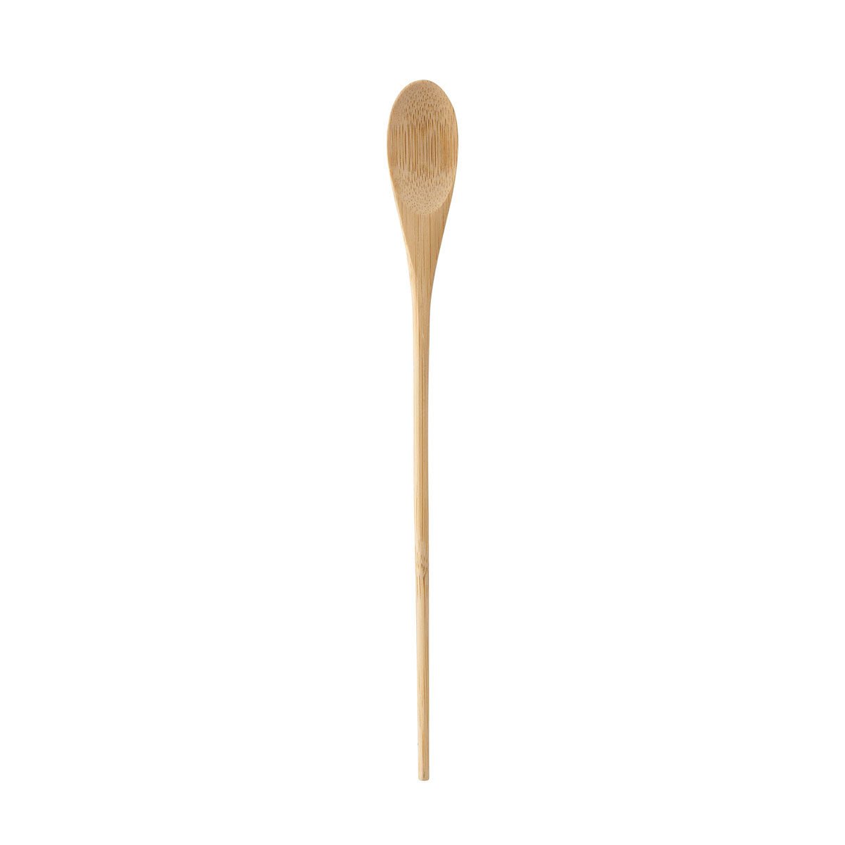 A long bamboo spoon from Duni GmbH (220 mm, beige wood), pack of 100 pieces, is visible on a white background.