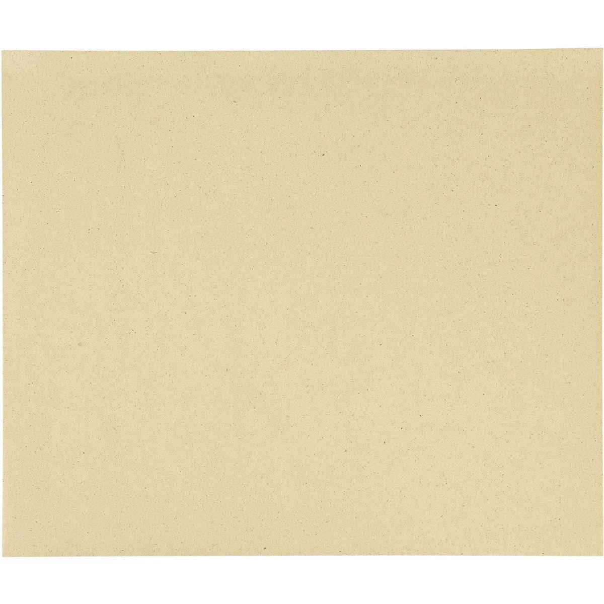 The Duni GmbH Grass Wrapping Paper Bloom Large (462x390 mm) is a solid-colored, light beige grass paper with a slightly rough texture - ideal for environmentally friendly packaging; available in packs of 1000 sheets.