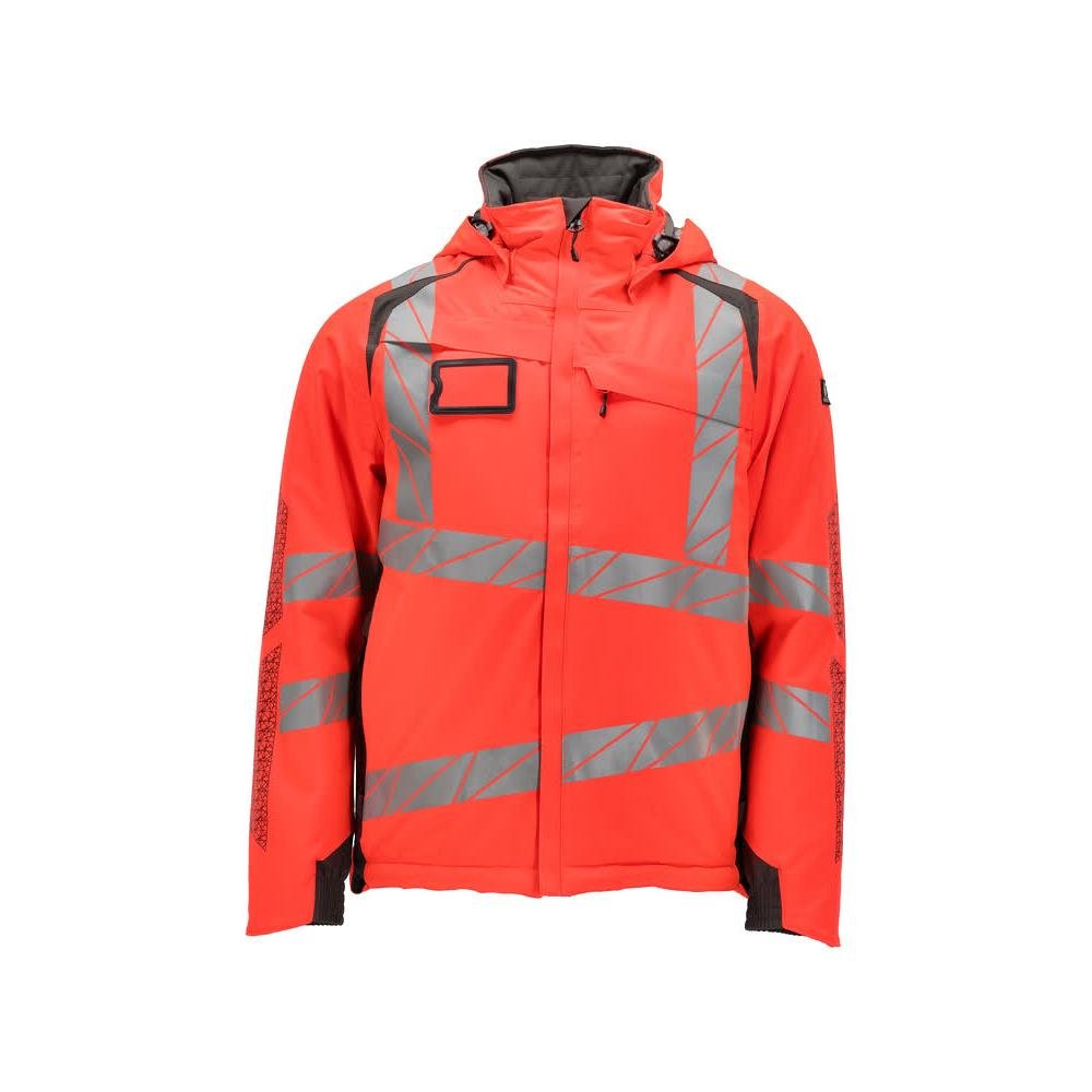Winter jacket CLIMASCOT®, light weight winter jacket, hi-vis red/dark anthracite