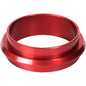 The DF5 cassette ø 85 mm Red from Duni GmbH is a red metal ring with smooth surfaces, perfect for secure document storage or use in the 85 mm cassette system. Delivered as a single piece (package of 1 piece). Pictured on a white background.