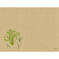 A structured brown grass paper placemat 30 x 40 cm Veggies by Duni GmbH features green veggie sketches and small "Ecoecho" and "sustainable" lettering that highlight these eco-friendly placemats. The package contains 250 pieces.