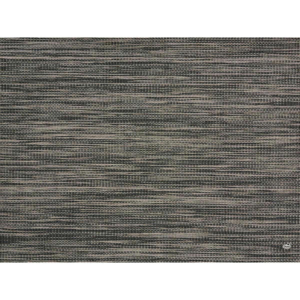 A close-up of the Duni GmbH paper placemat 30 x 40 cm in Charcoal Grey shows a woven, textured pattern with horizontal beige stripes creating a subtle 3D effect. The pack contains 250 pieces.