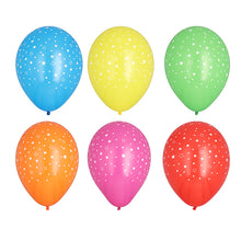 The colored PAPSTAR balloons "Stars" (Ø 29 cm, pack of 15 pieces) from PAPSTAR GmbH are decorated with white stars - the ideal party decoration accessory for any occasion.