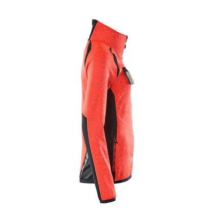 Fleece pullover with zip, women's microfleece jacket
