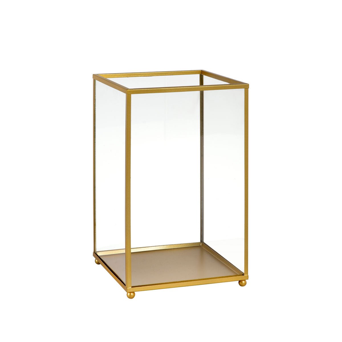 The Duni GmbH glass candle holder, 220x140 mm - an elegant piece with a rectangular design and solid base; a stylish eye-catcher for the home, perfect for showcasing special treasures.