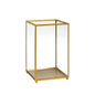 The Duni GmbH glass candle holder, 220x140 mm - an elegant piece with a rectangular design and solid base; a stylish eye-catcher for the home, perfect for showcasing special treasures.
