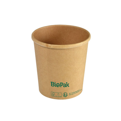 The Ronda SHORT cardboard/PLA bowl from Duni GmbH, depicted on a white background, is a biodegradable and sustainable alternative for your drinks.