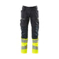 Pants with knee pockets, stretch inserts pants