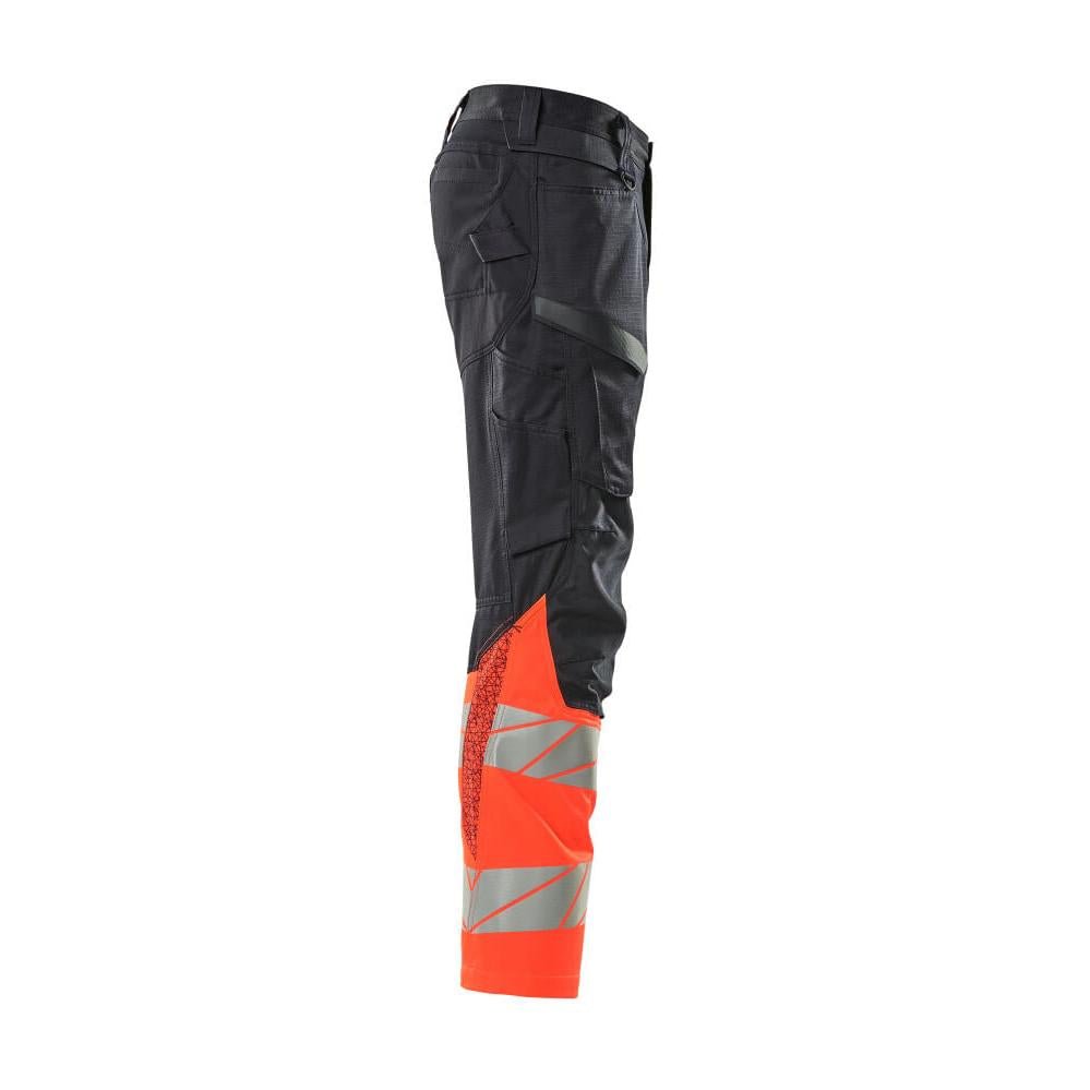 Pants with knee pockets, stretch inserts pants