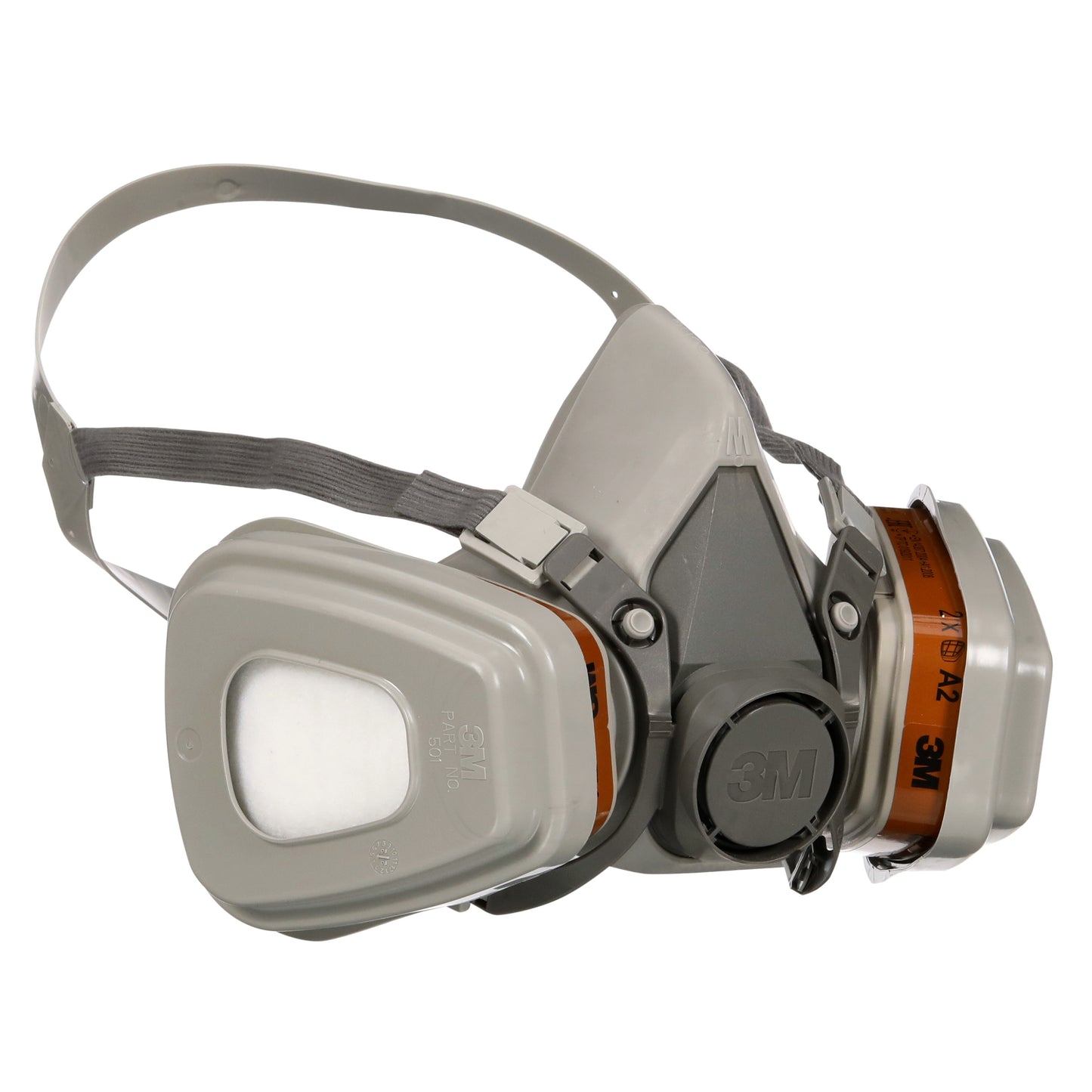 Die 3M™ Atemschutzmaske 6003KIT-1 von 3M Deutschland GmbH bietet optimalen Schutz gegen A2P3 organische Dämpfe, mit austauschbaren Filtern (1x6200, 2x6055, 2x5935, 2x501) und einstellbaren Trageriemen. Die Packung enthält 1 Stück.