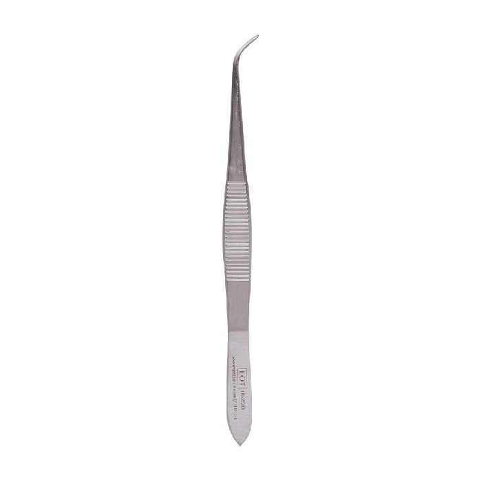 Feine Pinzette OP 11 cm gebogen