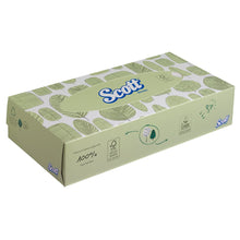 Die Scott® Kosmetiktücher Standard von Kimberly-Clark GmbH sind in 21 Spenderboxen (à 100 Blatt) erhältlich, haben ein grünes Blattdesign und bestehen zu 100 % aus recycelten Fasern - ideal für alle, die nachhaltige, umweltfreundliche Tücher suchen.