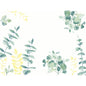 The Duni GmbH paper placemats 30x40 cm Spire with green and yellow leaves in the Spire pattern are ideal for decorating events and banquet tables; each pack contains 250 pieces.