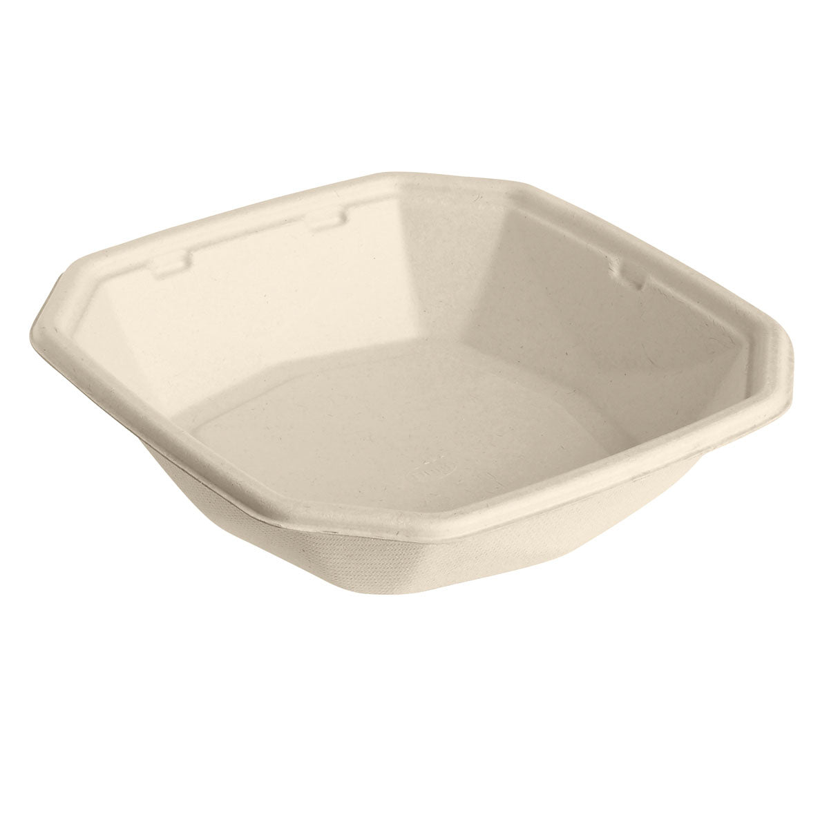 The Octabagasse bowl 650 ml from Duni GmbH is a square, brown, PBAT/PLA-coated bagasse bowl (183x183x42 mm), biodegradable and perfect for sustainable packaging. Sold in packs of 50 pieces.